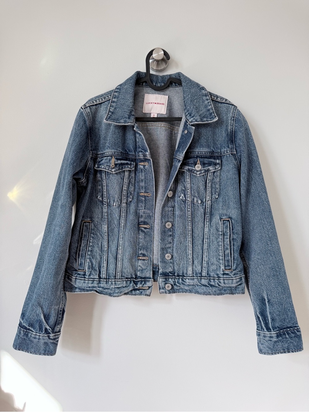 Lucky Brand Light Blue Denim Trucker Jacket